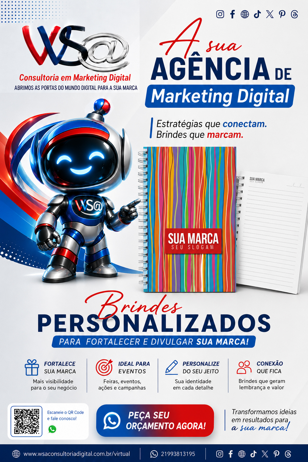 Caderno personalizado a partir de 10 und