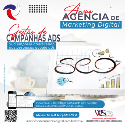Gestão Campanha de Pesquisa Google Adwords (Aumento na sua audiência em sua marca)