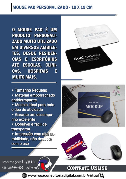 Mouse Pad personalizado a partir de 10 und - Imagem 4
