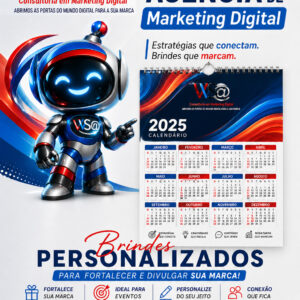 Calendário de parede personalizado a partir de 50 und