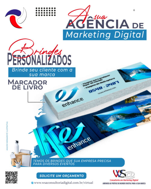 Marcador de Livro personalizado a partir de 100 und